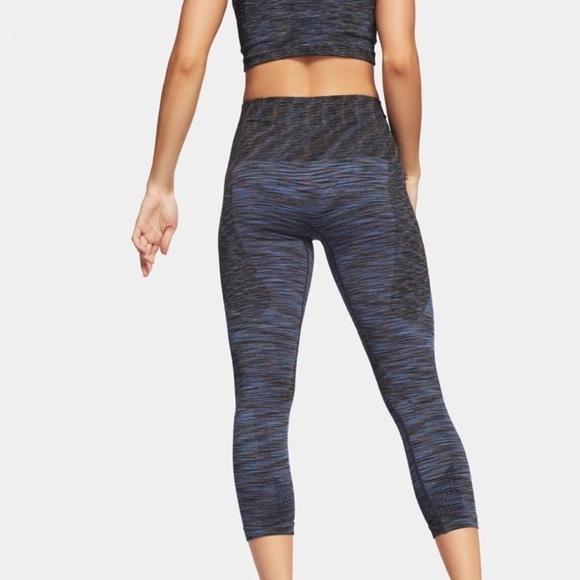 LNDR crop Space Leggings in Blue Space Dye Compression Seamless Size XS/S - Picture 3 of 9